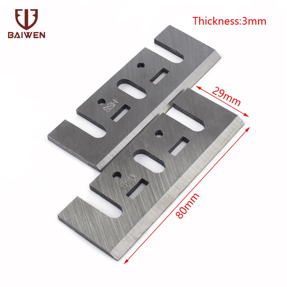 2pcs 80mm Electric Planer Blades Power Tool Part Replacement Wood Planer Blades for Woodworking Planer Blades
2pcs 80mm Electric Planer Blades Power Tool Part Replacement Wood Planer Blades for Woodworking Planer Blades