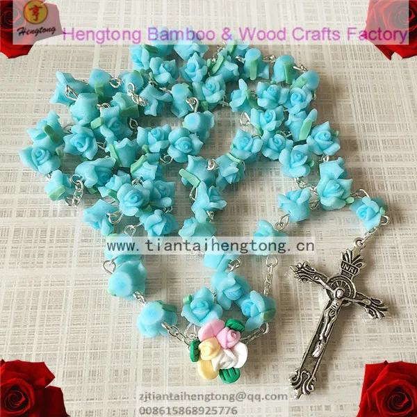free ship 2pcs/set catholic Rosary necklace beautiful Soft Cerami beads rose rosary catholic crucifix Necklace rosary bead N3618
free ship 2pcs/set catholic Rosary necklace beautiful Soft Cerami beads rose rosary catholic crucifix Necklace rosary bead N3618
