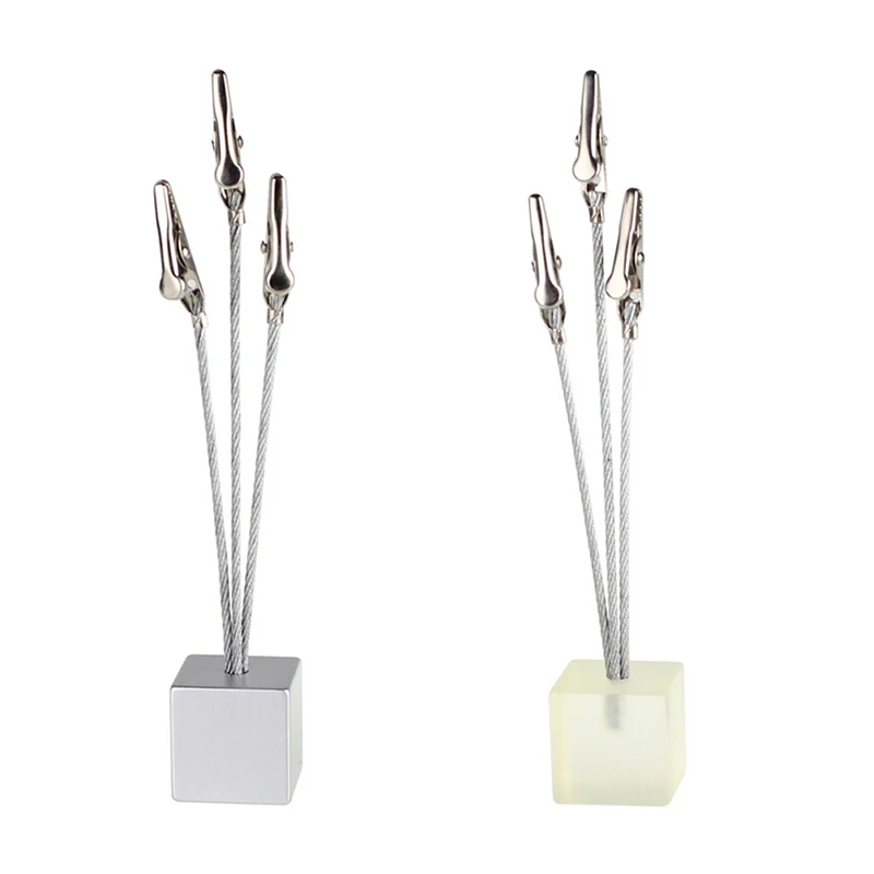 Small Cube 3 Alligator Wire Memo Picture Note Card Desk Paper Photo Clip Holder,table Stand Place Office Dest Favor
Small Cube 3 Alligator Wire Memo Picture Note Card Desk Paper Photo Clip Holder,table Stand Place Office Dest Favor