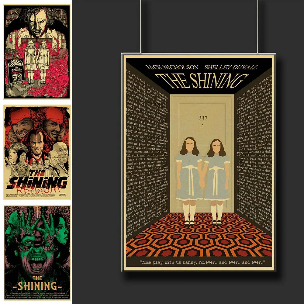 Vintage The Shining Horror Movie Poster Classic Terror Film Wall posters For Home Room Decor Printed Painting Wall sticker
Vintage The Shining Horror Movie Poster Classic Terror Film Wall posters For Home Room Decor Printed Painting Wall sticker