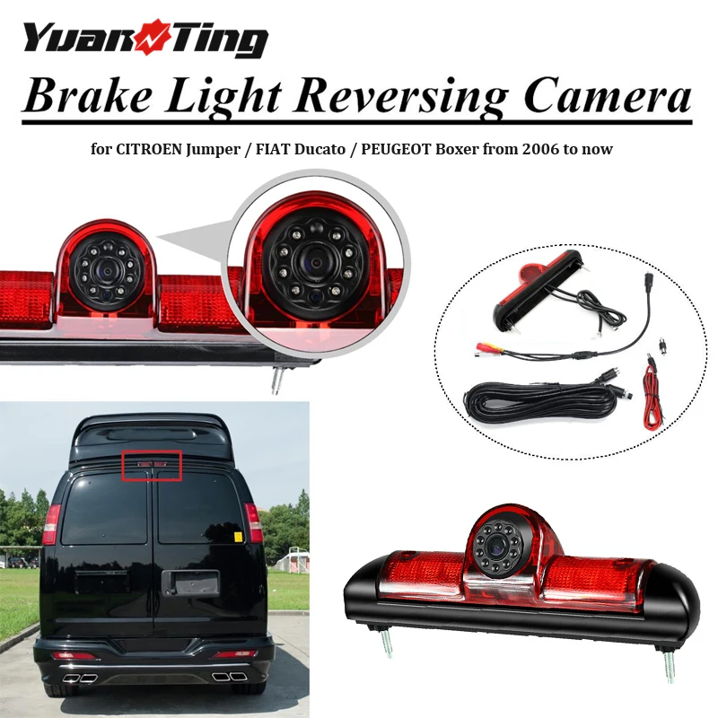 YuanTing Car Brake Light Rear View Backup CCD LED IR Parking Camera for Citroen JUMPER II / Fiat DUCATO III / Peugeot BOXER II
YuanTing Car Brake Light Rear View Backup CCD LED IR Parking Camera for Citroen JUMPER II / Fiat DUCATO III / Peugeot BOXER II