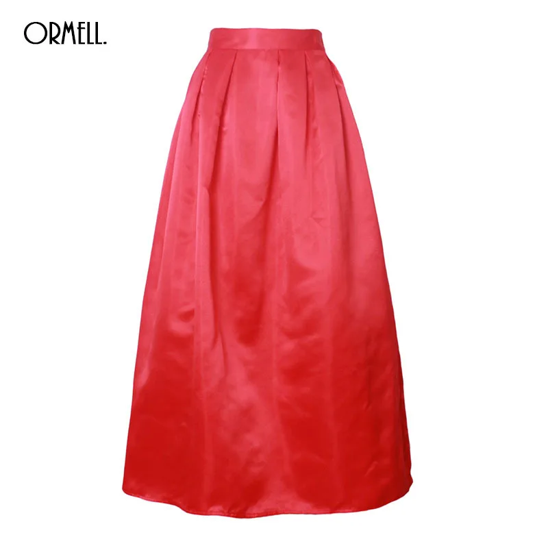 ORMELL Long Skirts Womens Summer Hight Waist Maxi Skirt Red Slim Spring Autumn Vintage Fashion A Line Swing Skirt Black White
ORMELL Long Skirts Womens Summer Hight Waist Maxi Skirt Red Slim Spring Autumn Vintage Fashion A Line Swing Skirt Black White