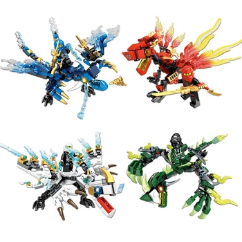 Fit Ninjagoes Series Red Blue Dragons Mech Set KAI JAY Cole Mini Figures Educational DIY Building Blocks Toys For Children Gifts
Fit Ninjagoes Series Red Blue Dragons Mech Set KAI JAY Cole Mini Figures Educational DIY Building Blocks Toys For Children Gifts