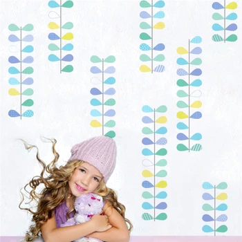 colorful leaf pattern wall stickers for kids rooms bedroom home deocr plane 25*70 cm wall decals diy pvc mural art 
colorful leaf pattern wall stickers for kids rooms bedroom home deocr plane 25*70 cm wall decals diy pvc mural art