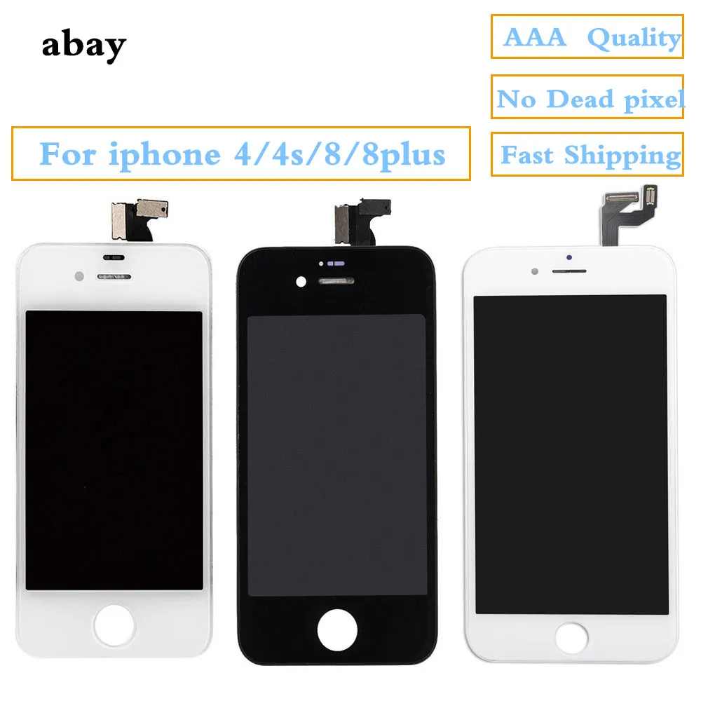 ЖК-дисплей для iPhone 8 Plus в сборе сенсорный экран дигитайзер 4 4S pantalla Замена полная