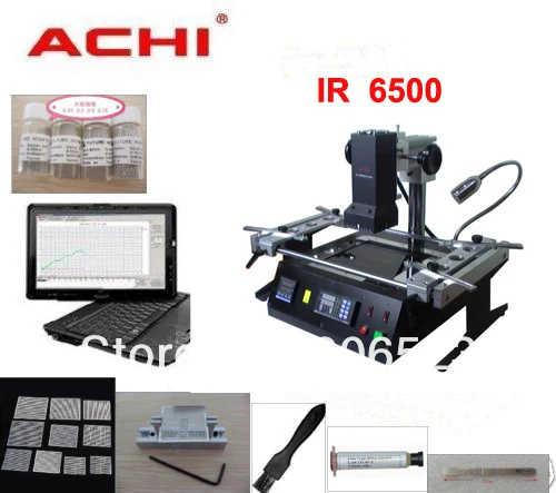 New ACHI IR6500 Infrared BGA rework station with 6 in 1 bga reballing kit for the laptop computer game consoles chip
New ACHI IR6500 Infrared BGA rework station with 6 in 1 bga reballing kit for the laptop computer game consoles chip