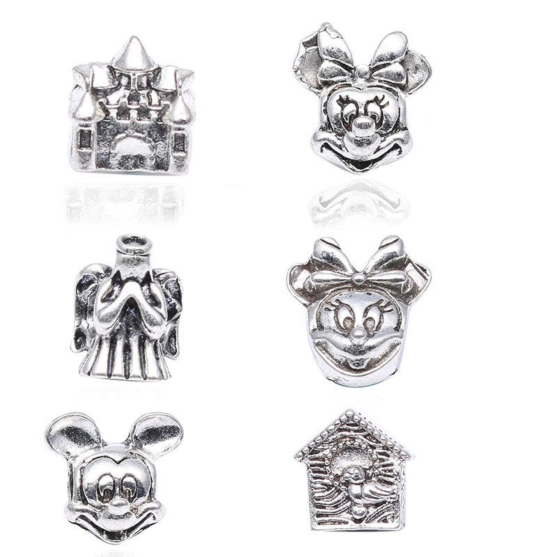 BAOPON 5Pcs/lot Cartoon Mickey Charm Beads for Jewelry Making DIY Big Hole Spacer European Bead Fit For Pandora Charms Bracelet
BAOPON 5Pcs/lot Cartoon Mickey Charm Beads for Jewelry Making DIY Big Hole Spacer European Bead Fit For Pandora Charms Bracelet