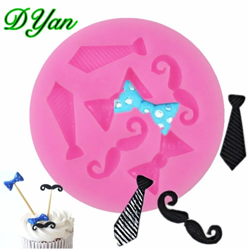 Tie Bow Tie Bearded Fondant Cake Silicone Mold Chocolate Mold DIY Ice Cream Cake Decoration Baking Mold A1696
Tie Bow Tie Bearded Fondant Cake Silicone Mold Chocolate Mold DIY Ice Cream Cake Decoration Baking Mold A1696