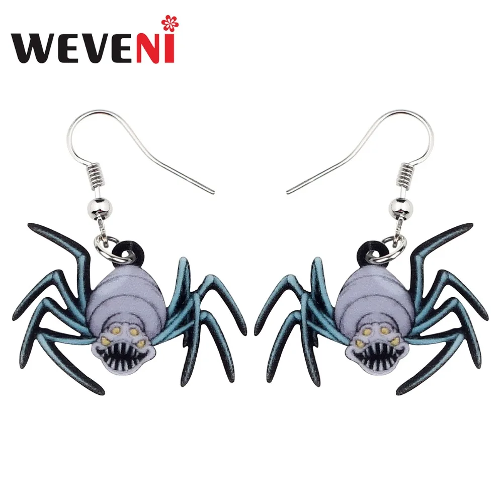 WEVENI Acrylic Halloween Scary Spider Earrings Drop Dangle Big Long Punk Animal Jewelry For Women Girls Bijoux Decoration Female
WEVENI Acrylic Halloween Scary Spider Earrings Drop Dangle Big Long Punk Animal Jewelry For Women Girls Bijoux Decoration Female