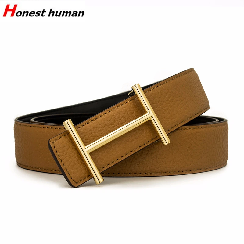 2019 New Designer Luxury Men Genuine Leather Belts High Quality Smooth H Buckle Belt Fashion Business Male Cowskin Wasit Strap
2019 New Designer Luxury Men Genuine Leather Belts High Quality Smooth H Buckle Belt Fashion Business Male Cowskin Wasit Strap