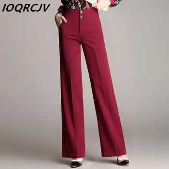 Plus Size Woman Black Suit Pants High Waist Wide Leg Pants Pockets Office Pants Fashion Autumn Women Bottoms Trousers Lady 2019
Plus Size Woman Black Suit Pants High Waist Wide Leg Pants Pockets Office Pants Fashion Autumn Women Bottoms Trousers Lady 2019