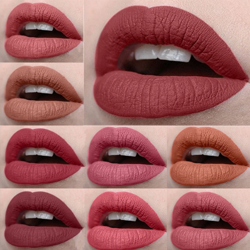 16 Colors Makeup Lips Red Matte Lip Gloss Waterproof Long Lasting Non-stick Cup Nude Lipstick Liquid Pink Lipgloss
16 Colors Makeup Lips Red Matte Lip Gloss Waterproof Long Lasting Non-stick Cup Nude Lipstick Liquid Pink Lipgloss