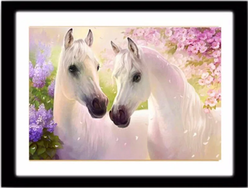 Two white horse 40x30cm Full drill diamond embroidery 3d diamond cross stitch fashion diamond mosaic pictures of rhinestones
Two white horse 40x30cm Full drill diamond embroidery 3d diamond cross stitch fashion diamond mosaic pictures of rhinestones