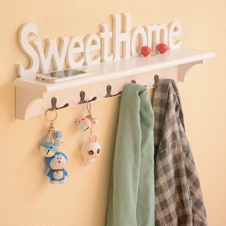 Creative wooden hook clapboard rack wall hanger solid wood hat hook bedroom clothes rack key hanger
Creative wooden hook clapboard rack wall hanger solid wood hat hook bedroom clothes rack key hanger