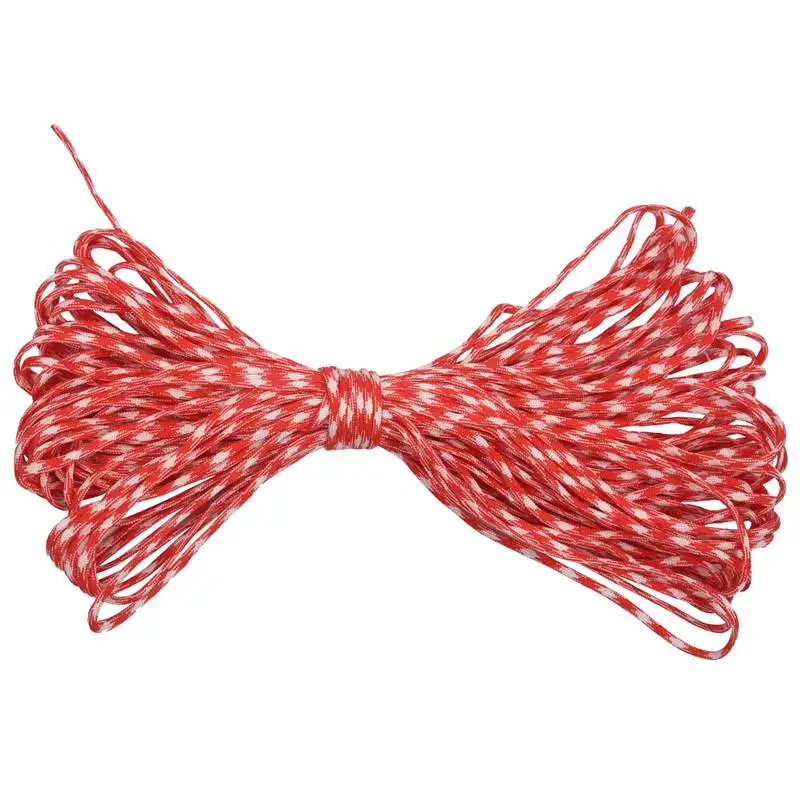 550 Paracord 7 Inner Strands Mil Spec Type III Bushcraft Survival Lanyard Rope, 100 FT Light red+white (#105) #8
550 Paracord 7 Inner Strands Mil Spec Type III Bushcraft Survival Lanyard Rope, 100 FT Light red+white (#105) #8