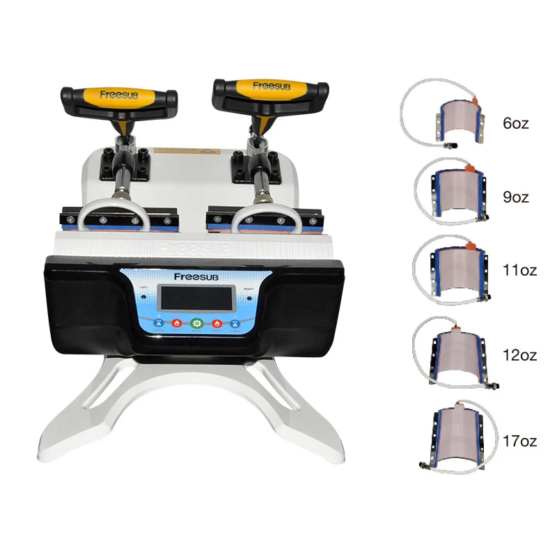 Promotion 5 in 1 Combo Double Station Mug Press Machine Mup Printing Machine Sublimation Printer for 6oz/9oz/11oz/12oz/17oz Cup
Promotion 5 in 1 Combo Double Station Mug Press Machine Mup Printing Machine Sublimation Printer for 6oz/9oz/11oz/12oz/17oz Cup
