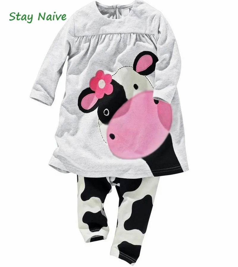 2017 new sleep sets long sleeve tee+pant cow modeling 100% cotton cute baby girl ATZ039
2017 new sleep sets long sleeve tee+pant cow modeling 100% cotton cute baby girl ATZ039