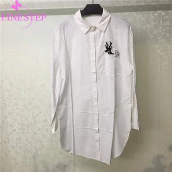 Casual Cotton White Blouse Women Fashion Office Lady Notched Loose Blouse High Quality Women'S Cotton Blouse
Casual Cotton White Blouse Women Fashion Office Lady Notched Loose Blouse High Quality Women'S Cotton Blouse