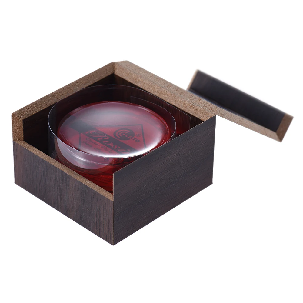 High-Class Transparent Red Resin Rosin Colophony Low Dust Handmade Rounded with Wooden Box Universal for Violin Viola Cello Erhu
High-Class Transparent Red Resin Rosin Colophony Low Dust Handmade Rounded with Wooden Box Universal for Violin Viola Cello Erhu