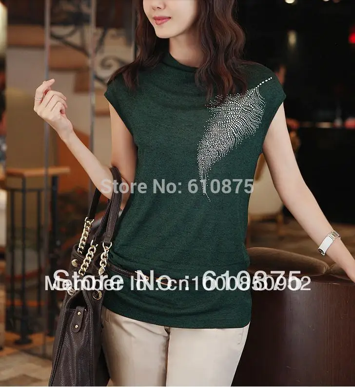 Women Hot Sale Mandarin Collar Short Sleeve Solid T-shirt Female Oversized Summer Spring Hot Drilling Hedging Tops Lady Tee
Women Hot Sale Mandarin Collar Short Sleeve Solid T-shirt Female Oversized Summer Spring Hot Drilling Hedging Tops Lady Tee