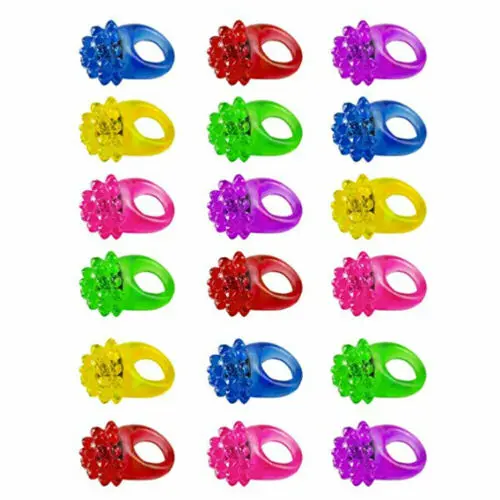 Flashing Rings Colorful LED Light Up Bumpy Jelly Rubber Finger Toys For Parties
Flashing Rings Colorful LED Light Up Bumpy Jelly Rubber Finger Toys For Parties