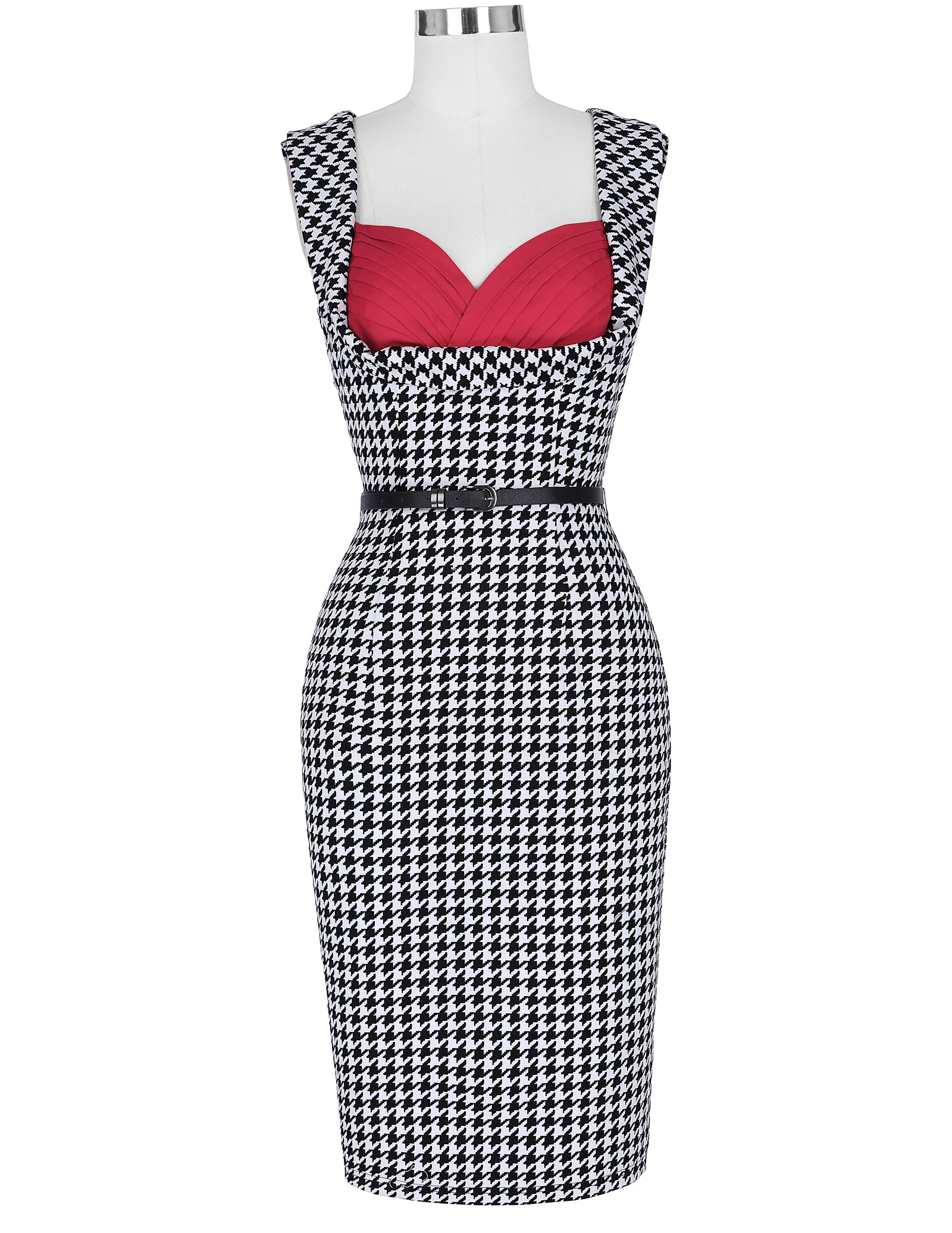 BP Retro formal occasion OL teacher slim classic Swallow Grid pattern dress Vintage Sleeveless Polka Dots Bodycon Pencil Dress
BP Retro formal occasion OL teacher slim classic Swallow Grid pattern dress Vintage Sleeveless Polka Dots Bodycon Pencil Dress