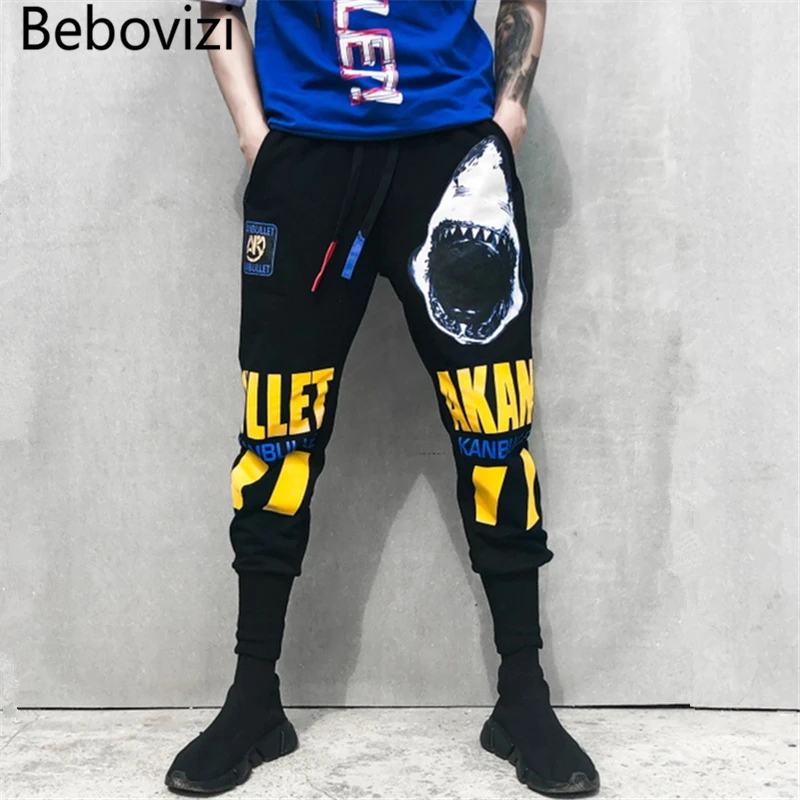 Bebovizi Brand Streetwear Fashion Hip Hop Pants Rap Men Women Joggers Skinny Pants Skateboard Hipster Shark Print Sweatpants
Bebovizi Brand Streetwear Fashion Hip Hop Pants Rap Men Women Joggers Skinny Pants Skateboard Hipster Shark Print Sweatpants