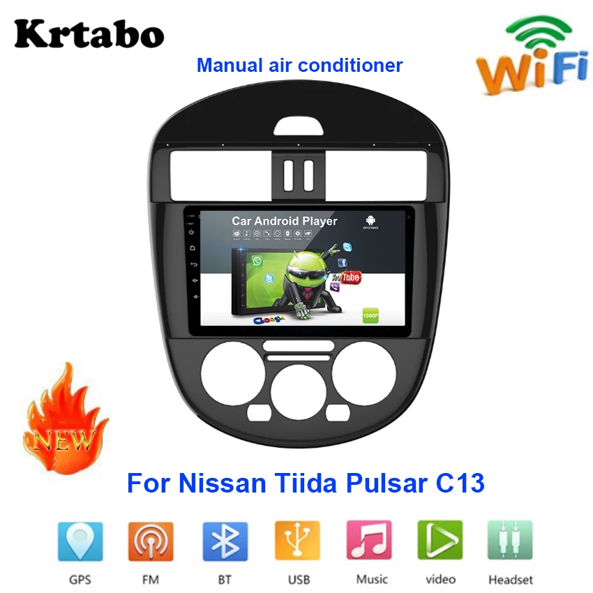 Car radio Android multimedia player For Nissan Tiida Pulsar 2011~2015 Car touch screen GPS Navigation Support Carplay
Car radio Android multimedia player For Nissan Tiida Pulsar 2011~2015 Car touch screen GPS Navigation Support Carplay