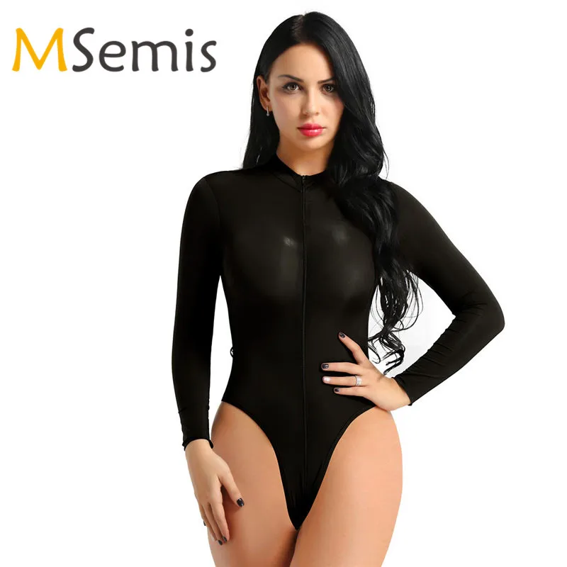 Women's Swimsuit See Through Swim Suit One Piece Lingerie Leotard Bodysuit Long Sleeve High Cut Zippered Thong Leotard Swimwear
Women's Swimsuit See Through Swim Suit One Piece Lingerie Leotard Bodysuit Long Sleeve High Cut Zippered Thong Leotard Swimwear