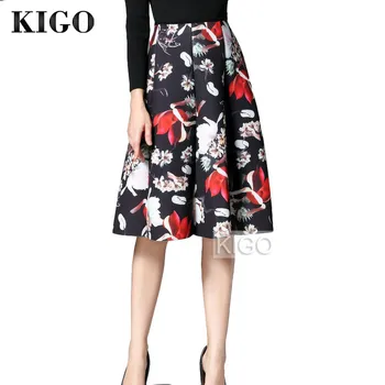 KIGO Vintage Retro Floral Print Skirt Womens High Waist Rocabilly Pleated Skirt Lady Classic Ball Gown Skirt Faldas KH3167H
KIGO Vintage Retro Floral Print Skirt Womens High Waist Rocabilly Pleated Skirt Lady Classic Ball Gown Skirt Faldas KH3167H