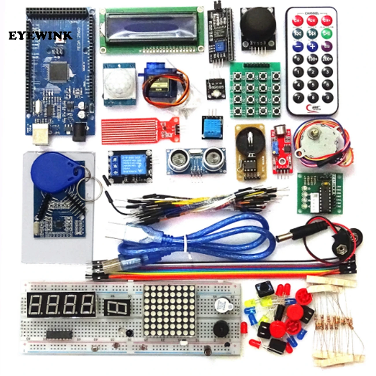 1set Upgraded Advanced Version mega 2560 r3 Starter Kit the RFID learn Suite Kit LCD 1602 for Arduino
1set Upgraded Advanced Version mega 2560 r3 Starter Kit the RFID learn Suite Kit LCD 1602 for Arduino