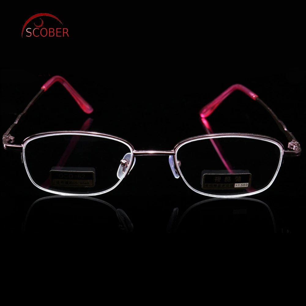 

Reading Glasses Women =scober= Design Semi-rimless Coated Lenses Fashion Women Reading Glasses +0.5 +0.75 +1 To +6 With Case