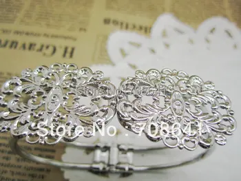 New Silver Plated Brass Blank Bangle Bases Settings Flower Trays Filigree Spirng Cuff Bracelet Bangle Cabochons Findings
New Silver Plated Brass Blank Bangle Bases Settings Flower Trays Filigree Spirng Cuff Bracelet Bangle Cabochons Findings