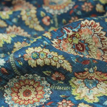 High quality pure flax material digital printing patchwork High-end hand-made Gown Dress fabric
High quality pure flax material digital printing patchwork High-end hand-made Gown Dress fabric