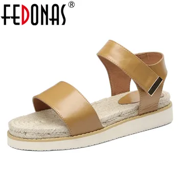 FEDONAS Summer New Fashion Neutral Women Sandals Genuine Leather Platsforms Shoes Woman Concise Punk Casual Office Basic Shoes
FEDONAS Summer New Fashion Neutral Women Sandals Genuine Leather Platsforms Shoes Woman Concise Punk Casual Office Basic Shoes