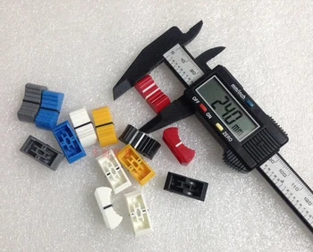 60pcs straight slide potentiometer mixer fader button cap / push knob narrow mouth keycaps to play disc players / hole 4mm
60pcs straight slide potentiometer mixer fader button cap / push knob narrow mouth keycaps to play disc players / hole 4mm