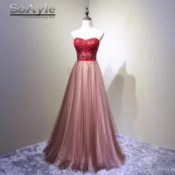 SoAyle Tulle A-Line Bridesmaid Dresses Off the Shoulder Sweetheart Sleeveless Appliques vestido madrinha Floor Length
SoAyle Tulle A-Line Bridesmaid Dresses Off the Shoulder Sweetheart Sleeveless Appliques vestido madrinha Floor Length