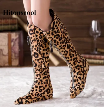 2019 New Ladies Girls Luxurious Leopard Knee High Long Boots Pointed Leopard And Patchwork Knee High Winter Women Long Boots
2019 New Ladies Girls Luxurious Leopard Knee High Long Boots Pointed Leopard And Patchwork Knee High Winter Women Long Boots