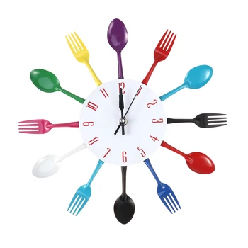Creative Wall Clock Timelike Modern Cutlery Kitchen Spoon Fork Wall Clock Mirror Wall Decal for Home Decoration
Creative Wall Clock Timelike Modern Cutlery Kitchen Spoon Fork Wall Clock Mirror Wall Decal for Home Decoration