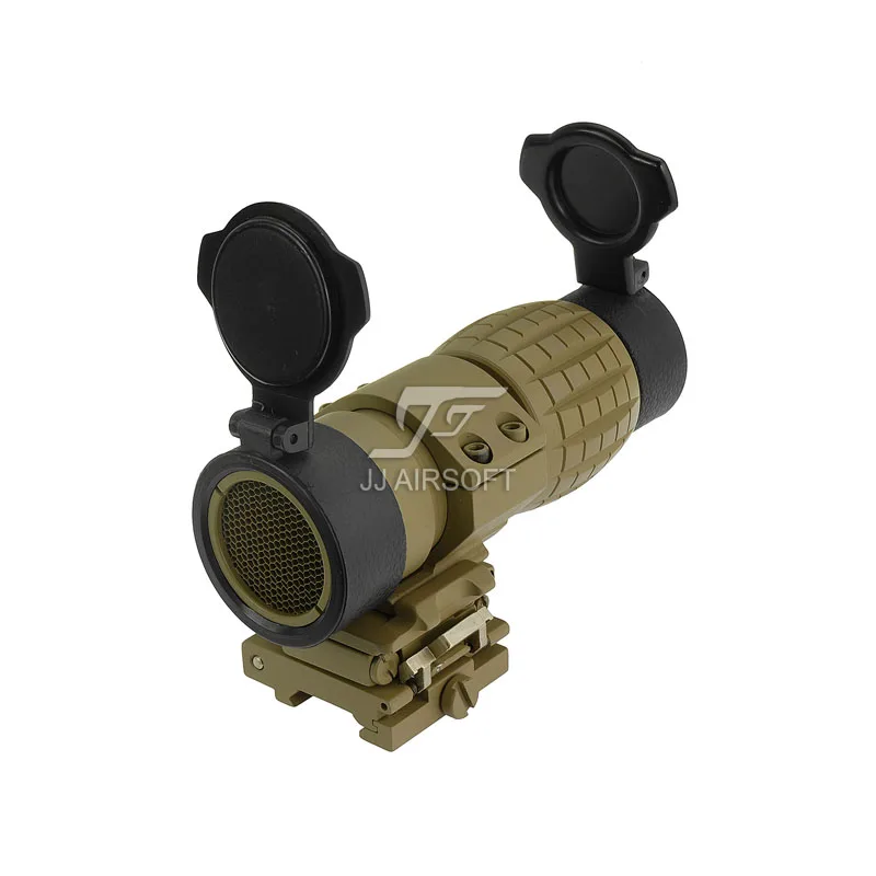 JJ Airsoft 4x FXD Magnifier with Adjustable QD Mount and Killflash / Kill Flash (Tan)
JJ Airsoft 4x FXD Magnifier with Adjustable QD Mount and Killflash / Kill Flash (Tan)