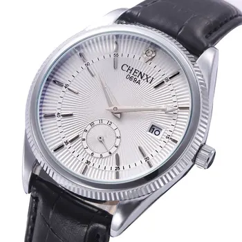 Top Quality Leather Chenxi Business Watches Men Date Hands Calendar Analog Quartz Fashion Casual Clocks Wristwatch Relogio 069a
Top Quality Leather Chenxi Business Watches Men Date Hands Calendar Analog Quartz Fashion Casual Clocks Wristwatch Relogio 069a