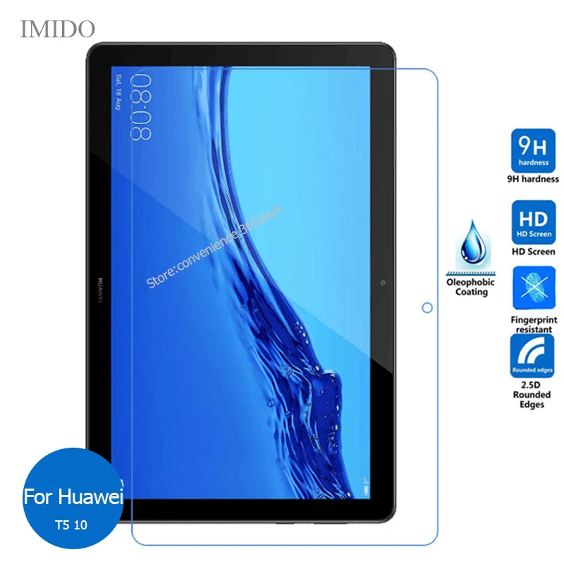 For Huawei Mediapad T5 10 Tempered Glass Screen Protector 9h Safety Protective Film on Media pad T 5 10.1 AGS2 W09 L09 AGS2-L09 | Мобильные