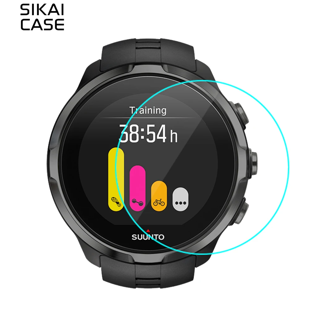 SIKAI 2pcs Tempered Glass Screen Protector For Suunto Spartan Sport Watch Anti-Scratch Protective Screen Guards For Suunto Watch
SIKAI 2pcs Tempered Glass Screen Protector For Suunto Spartan Sport Watch Anti-Scratch Protective Screen Guards For Suunto Watch