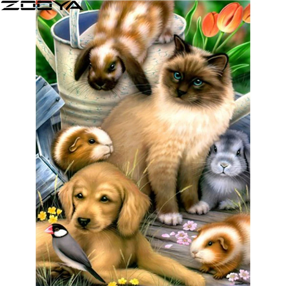 ZOOYA Diamond Painting Cross-Stitch Kit Diamond Embroidery Rhinestone Painting Home Decor Dog Cat Rabbit Needlework Mosaic R1404
ZOOYA Diamond Painting Cross-Stitch Kit Diamond Embroidery Rhinestone Painting Home Decor Dog Cat Rabbit Needlework Mosaic R1404
