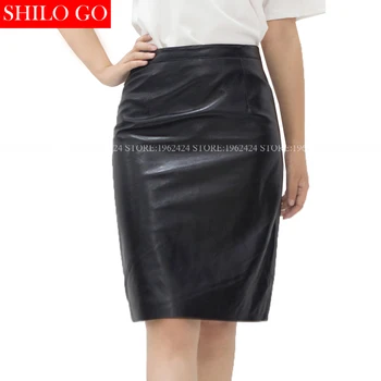 Autumn winter fashion women high quality sheep leather office OL wild temperament high waist leather pencil leather skirt
Autumn winter fashion women high quality sheep leather office OL wild temperament high waist leather pencil leather skirt