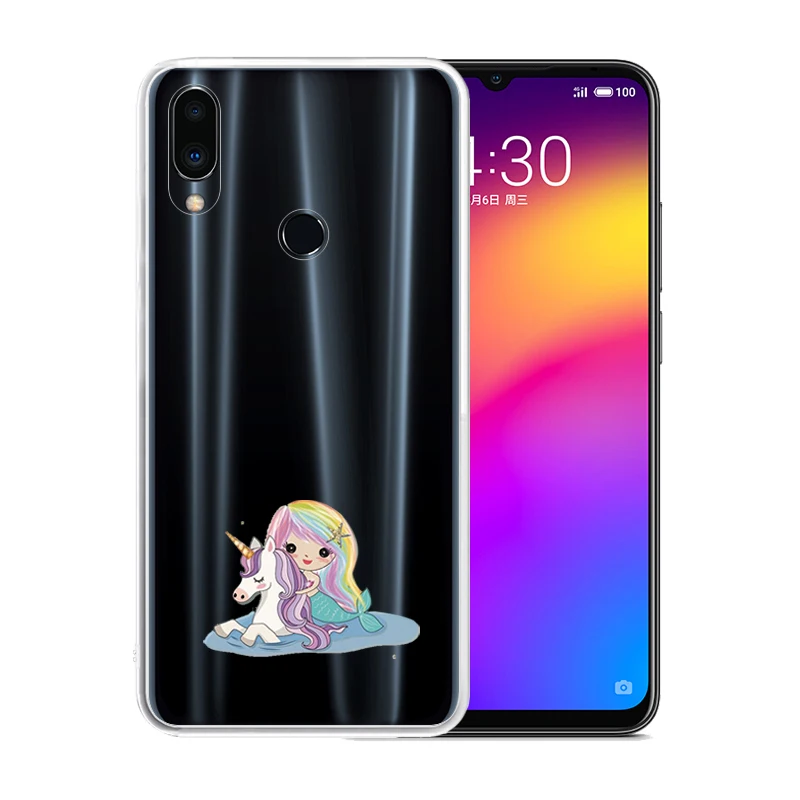Soft Silicone Clear TPU Case for Meizu 16S Pro Note 9 M8 M6 15 Lite 16 Black Red Anti-Scratch Unicorn Cartoon Cover | Мобильные