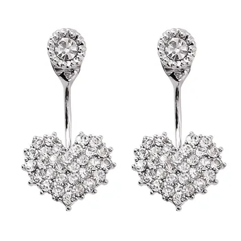 2020 Fashion wild back hanging peach heart jewelry Crystal from Swarovskis 925 silver needle sweet shiny love earrings Women
2020 Fashion wild back hanging peach heart jewelry Crystal from Swarovskis 925 silver needle sweet shiny love earrings Women