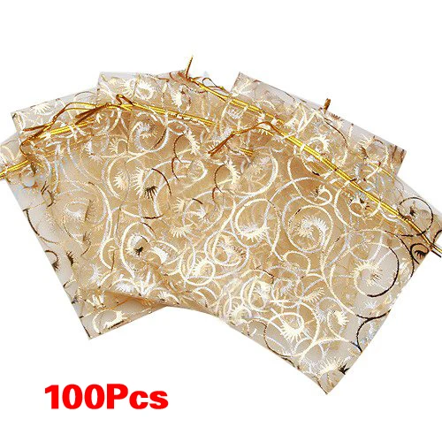 100pcs Champagne Eyelash Organza Drawstring Pouches Jewelry Party Wedding Favor Gift Bags 3.5"x4.3"
100pcs Champagne Eyelash Organza Drawstring Pouches Jewelry Party Wedding Favor Gift Bags 3.5"x4.3"