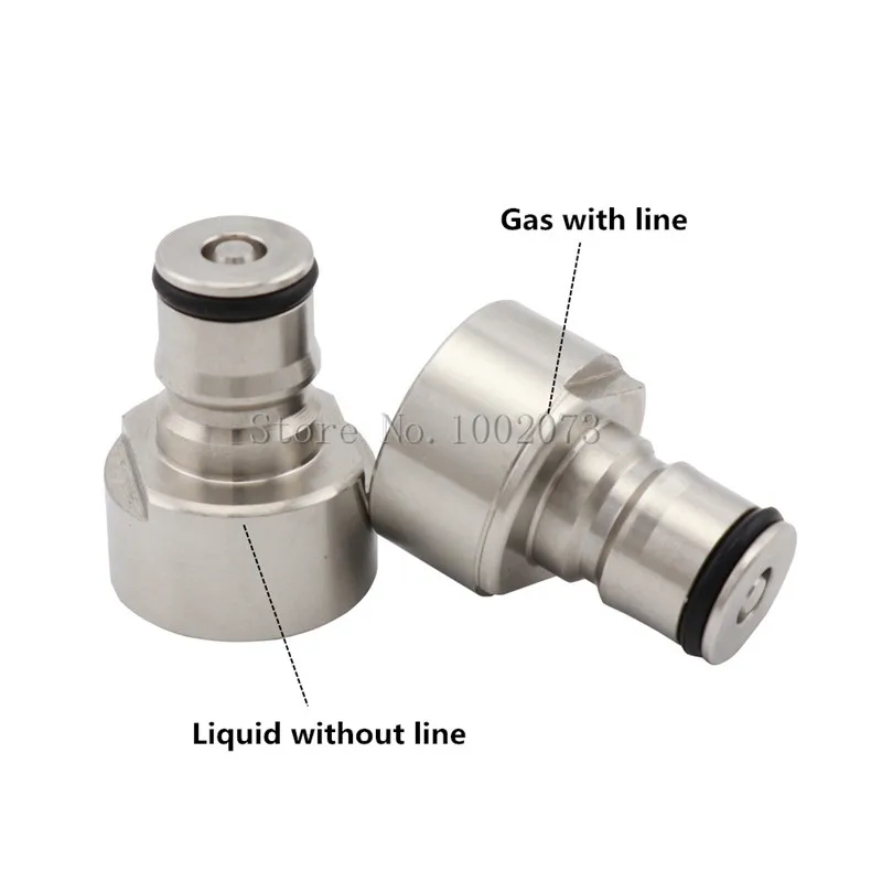 Stainless Steel Ball Lock Conversion Post , Convert to Ball Lock Keg Coupler Adapter for Homebrew A D S G Type Keg Coupler (6)
