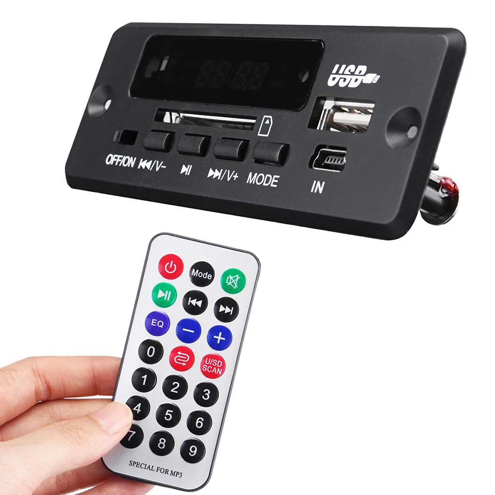 5v/12v Car Bluetooth Decoder Board TF Radio MP3 Decoder Board PCBA Audio Module for Car Remote Music Speaker USB Power Supply
5v/12v Car Bluetooth Decoder Board TF Radio MP3 Decoder Board PCBA Audio Module for Car Remote Music Speaker USB Power Supply